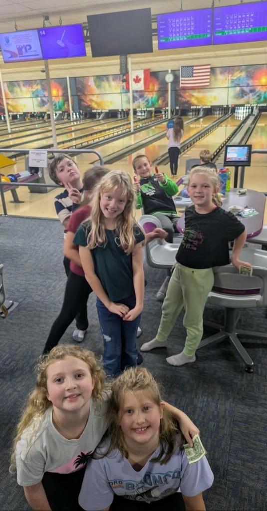 3rd graders enjoying bowling