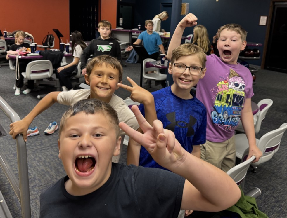 the 4th graders being silly