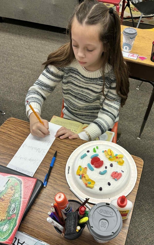 a girl building cells