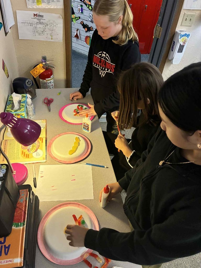 3 girls building cells