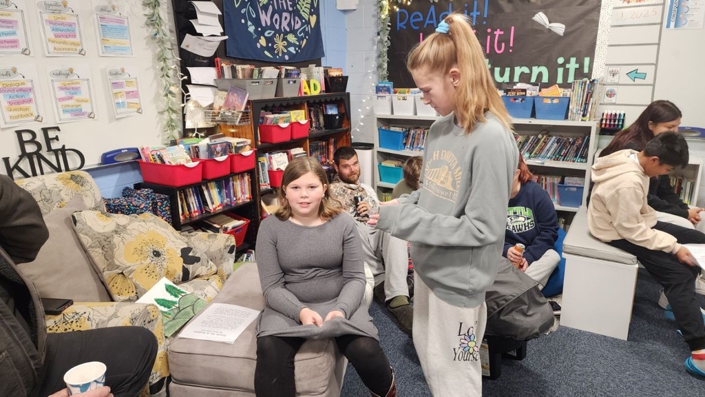 a girl sharing her stories