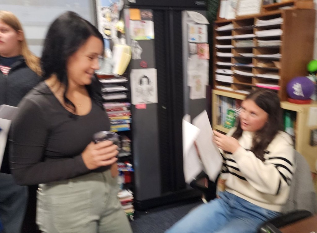 a girl sharing her story