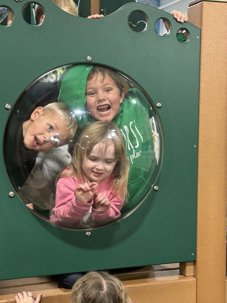 having fun looking through the window