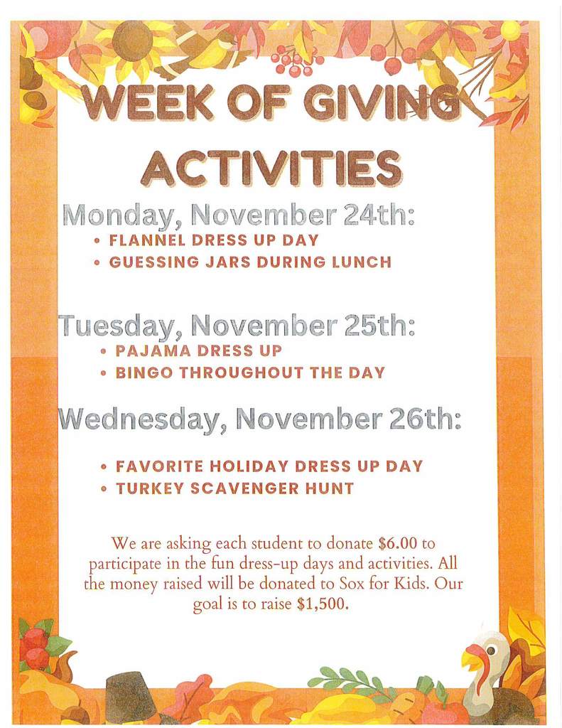 week of giving