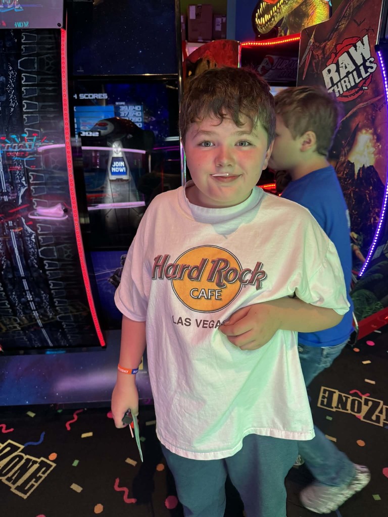 kids having fun at the arcade