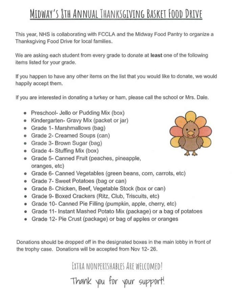 thanksgiving baskets