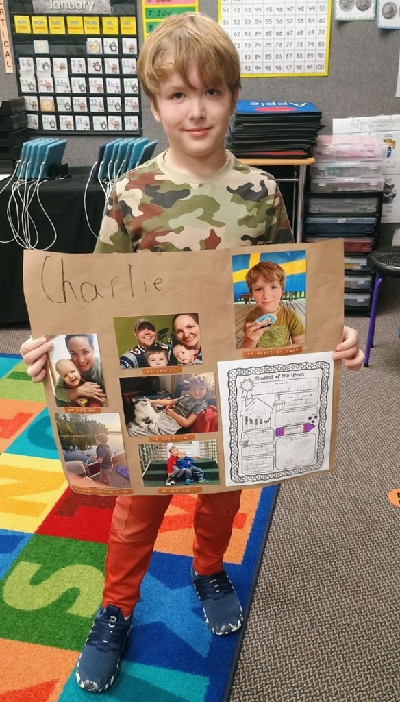 student of the week.