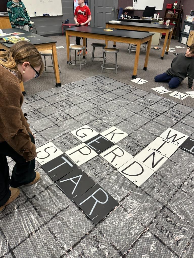 students playing scrabble