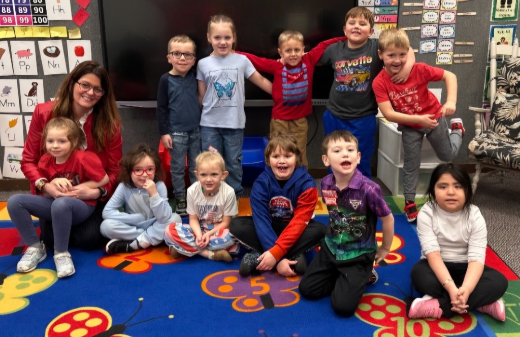 kindergarten friends.