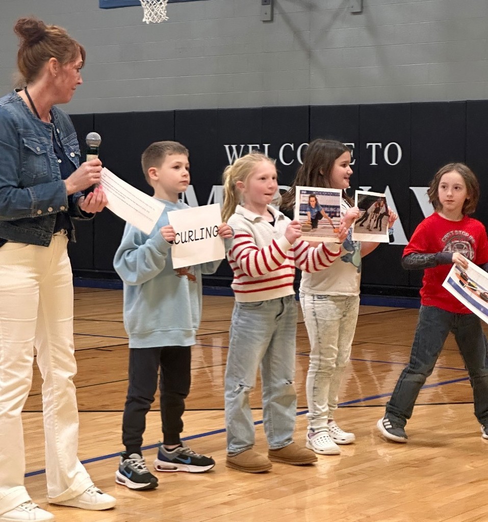 2nd graders talking about curling.