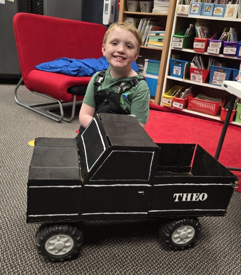 a boy and his truck
