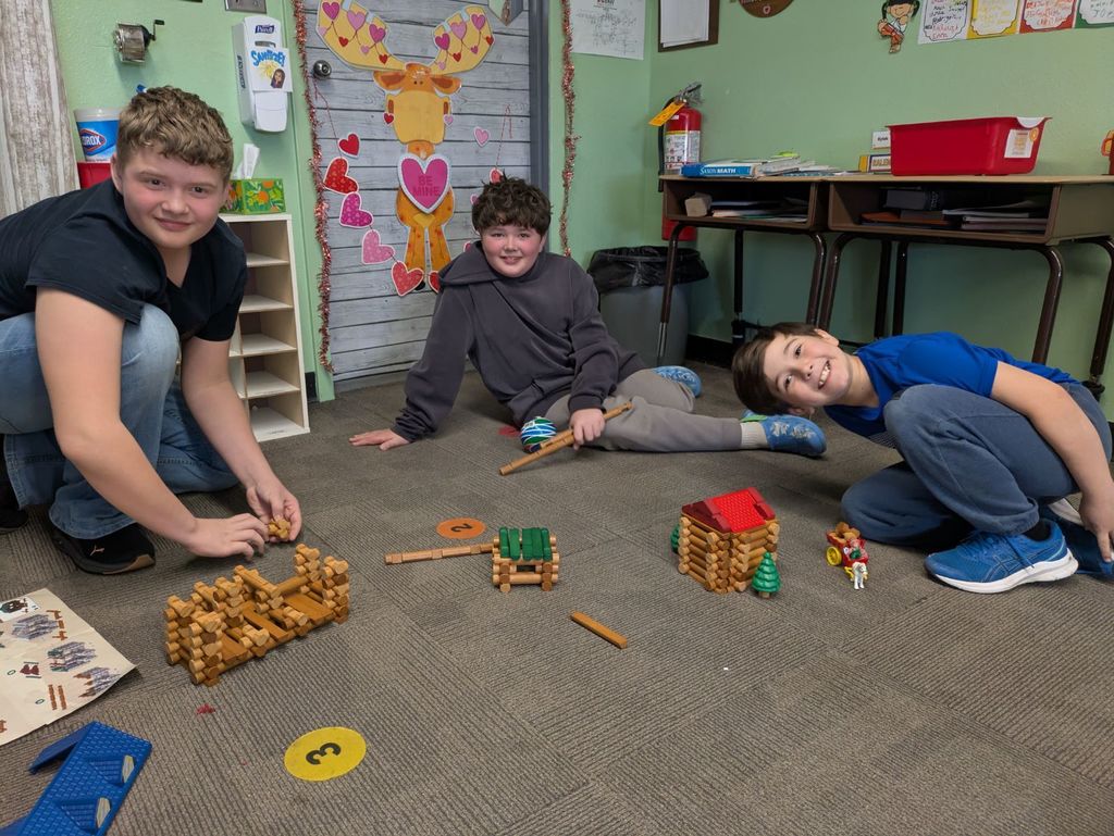 using Lincoln Logs 
