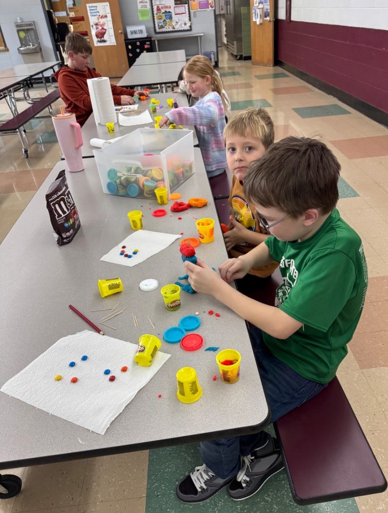 building with play dough