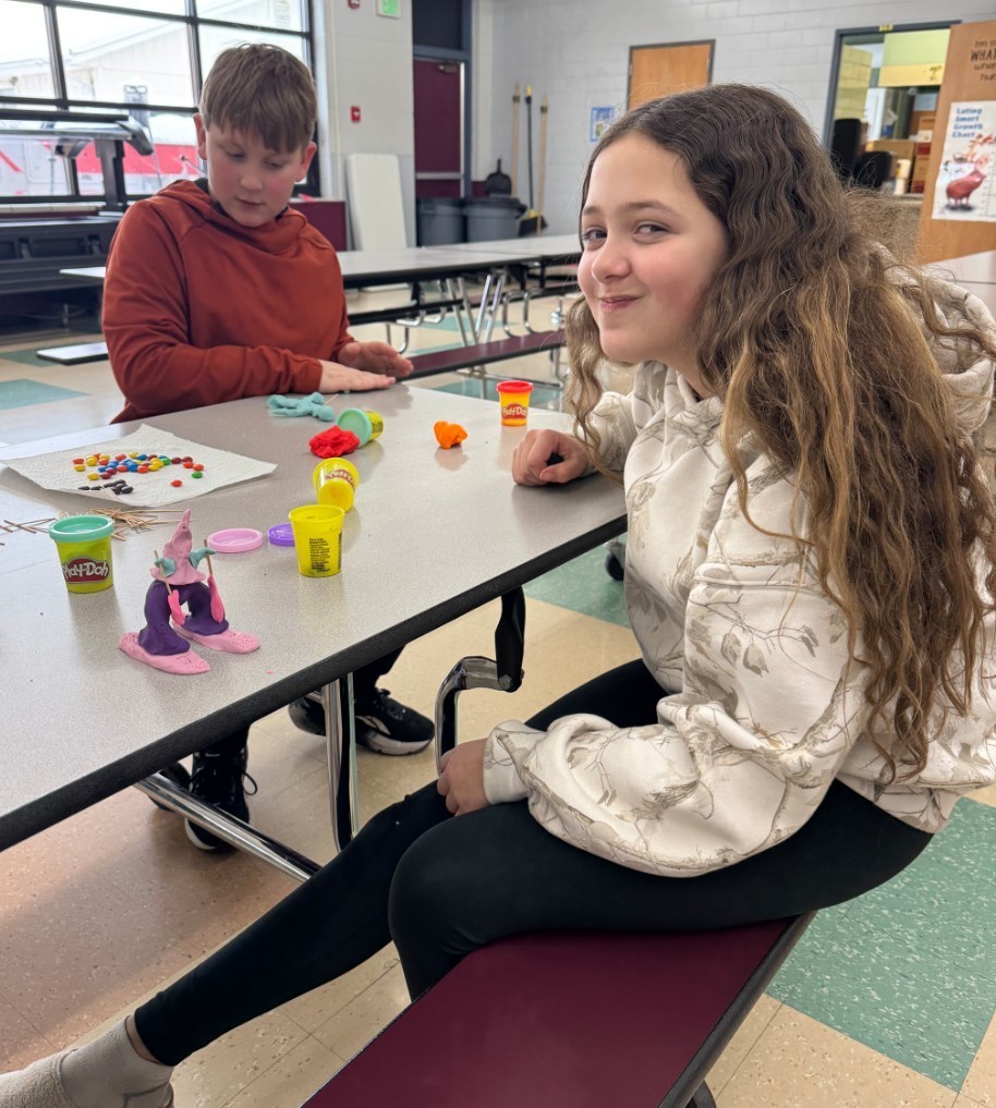 building with play dough