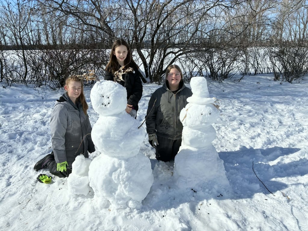 making snowmen 