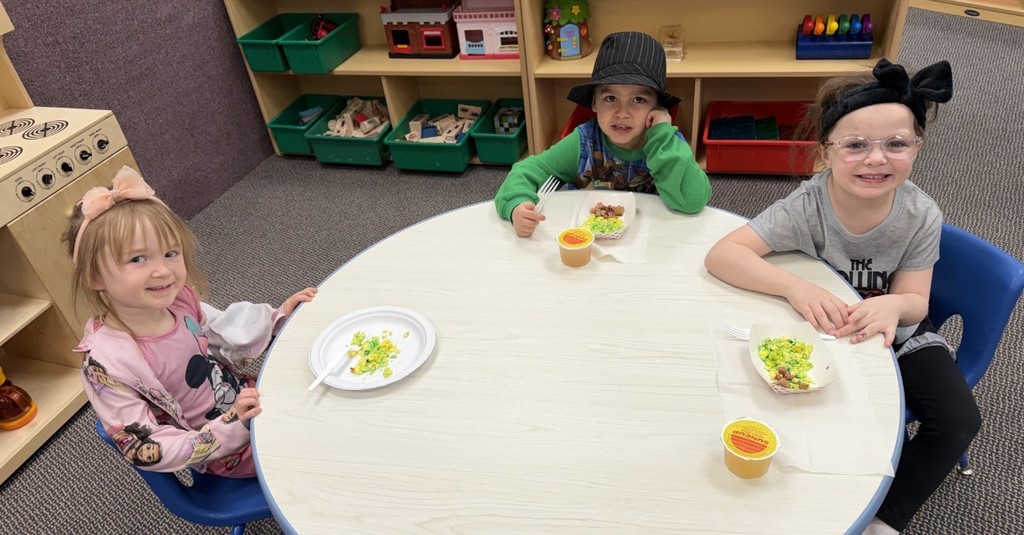 trying green eggs and ham 