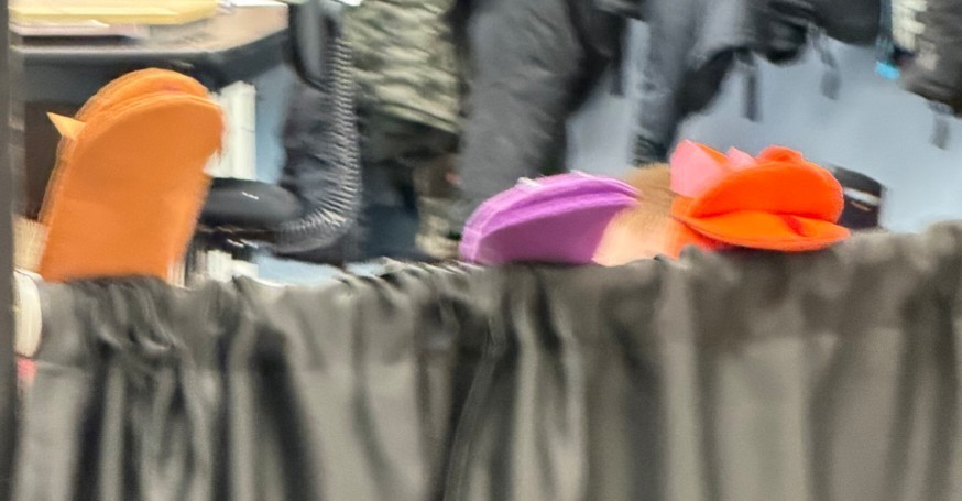 3 puppets performing their show