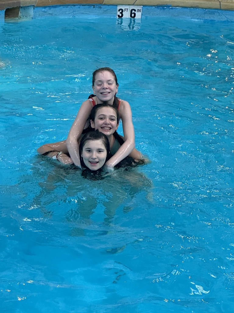 3 girls in the pool