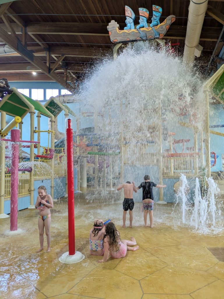 the bucket! everyone getting wet.