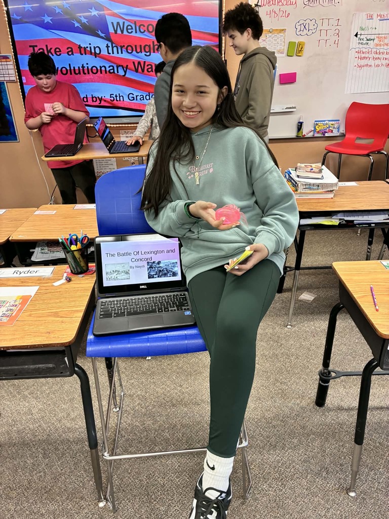 a girl ready to present