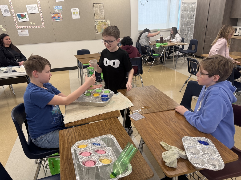 kids working with colors