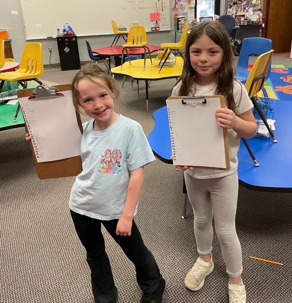 2 girls and their words