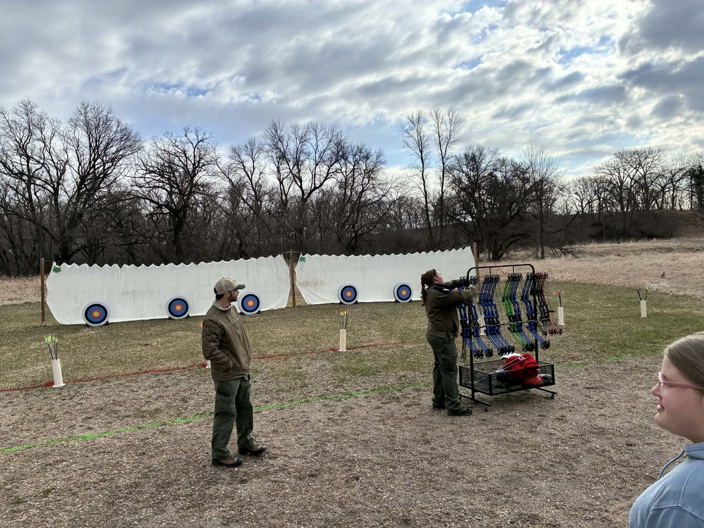 the rangers teaching archery