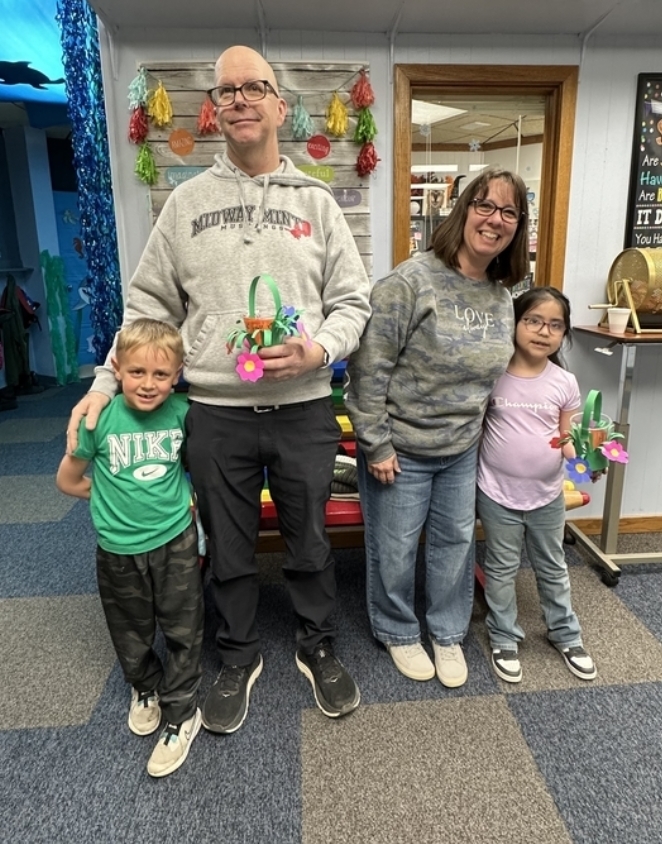 kids delivering May Day baskets!