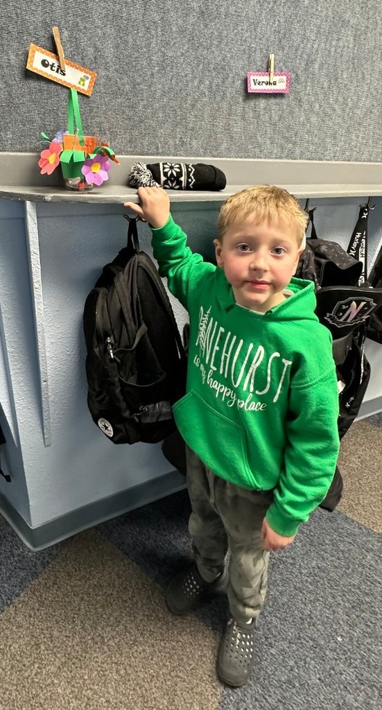 a boy delivering a basket