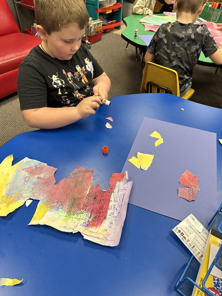 a boy creating