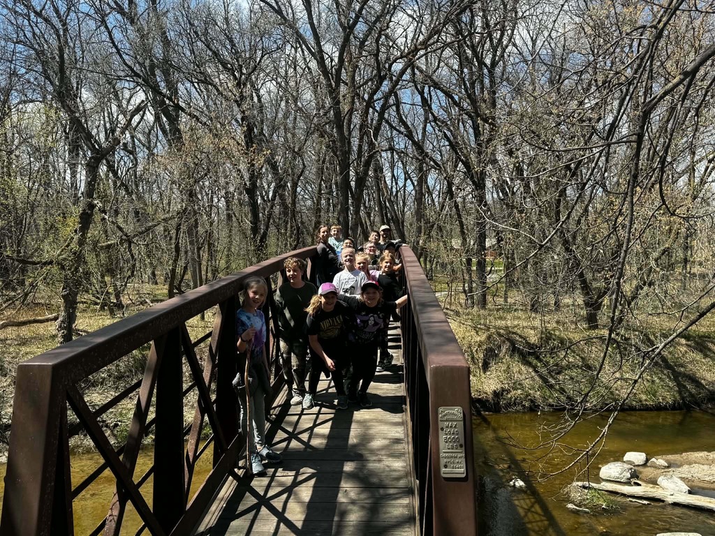 hiking on the bridge