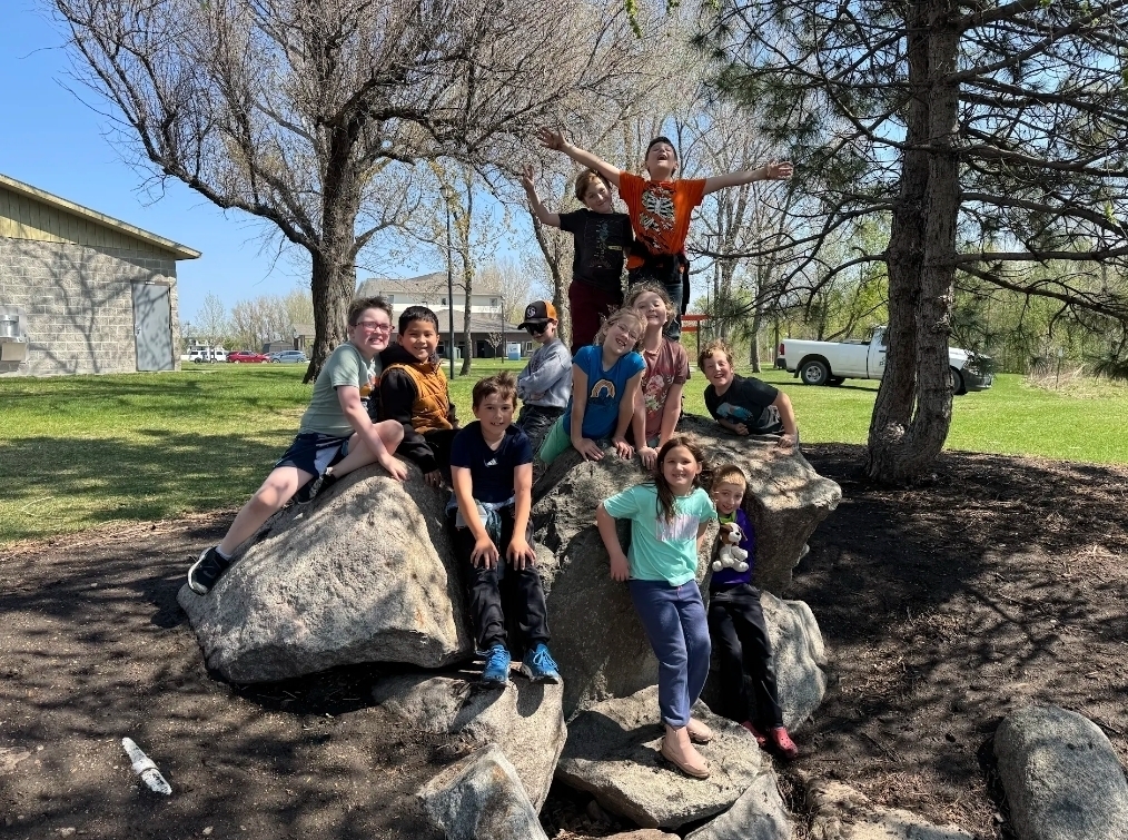 having fun at the park