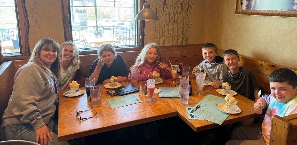 enjoying lunch