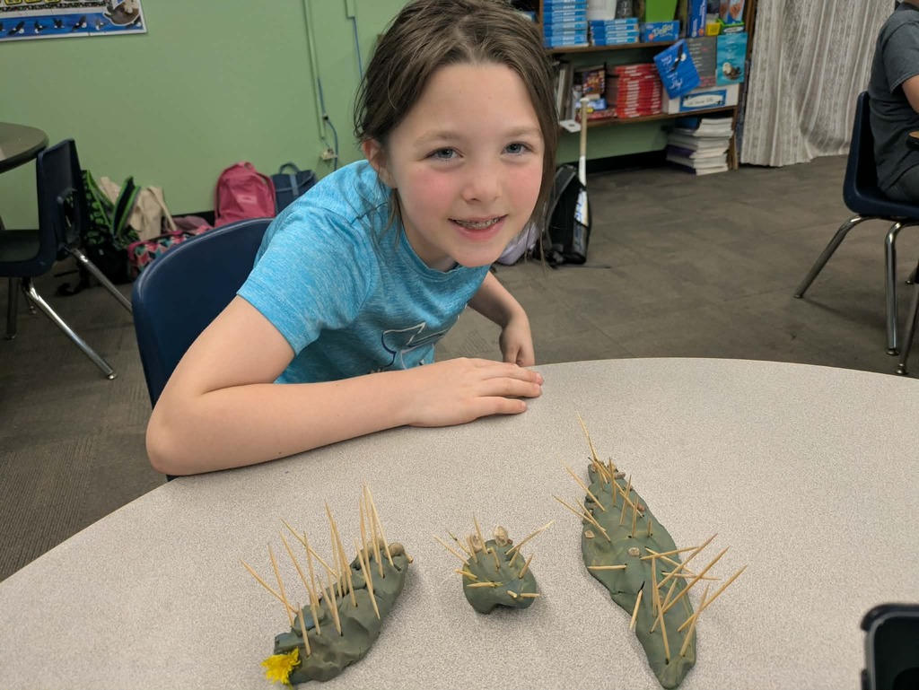 a girl with her stone fish