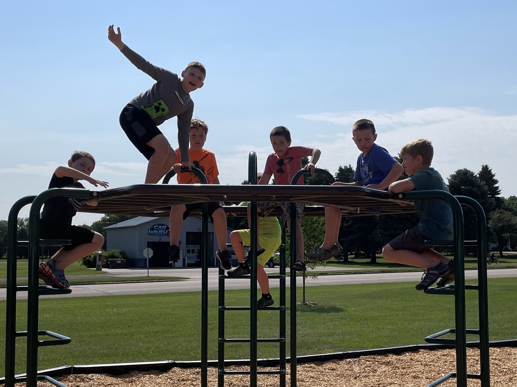 playing on the monkeybars