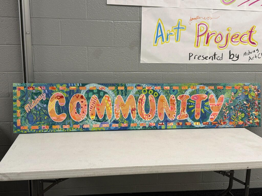 the sign