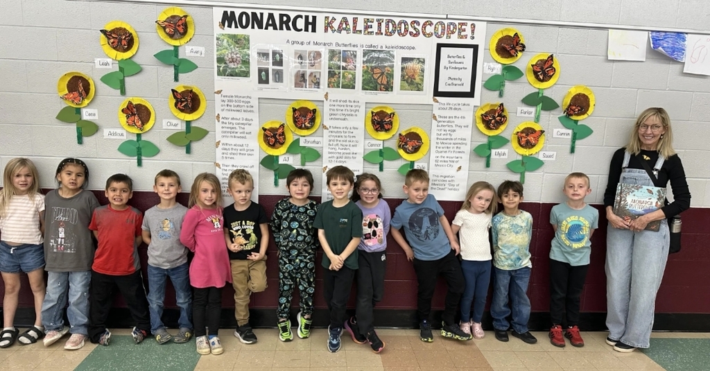 mrs Branvold and the kindergarteners 