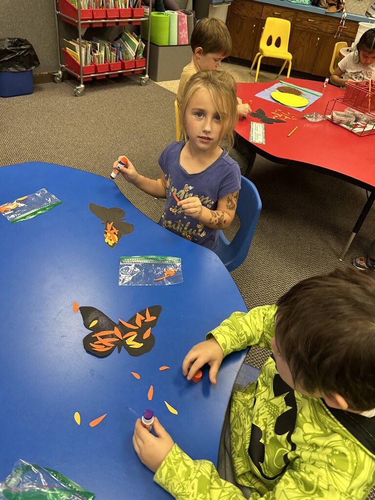 2 kids and their butterflies 