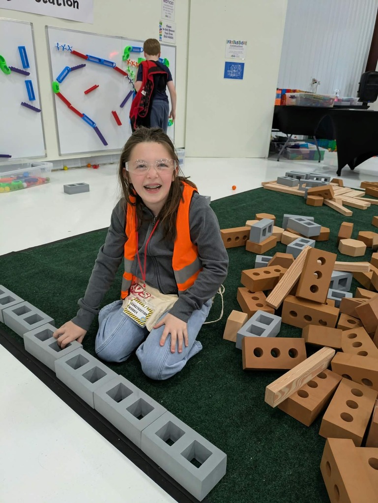 a girl building