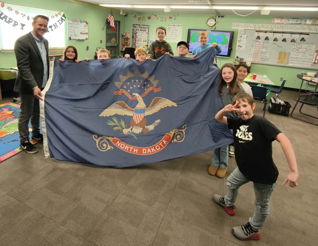 presenting a flag that flew over the Capitol building