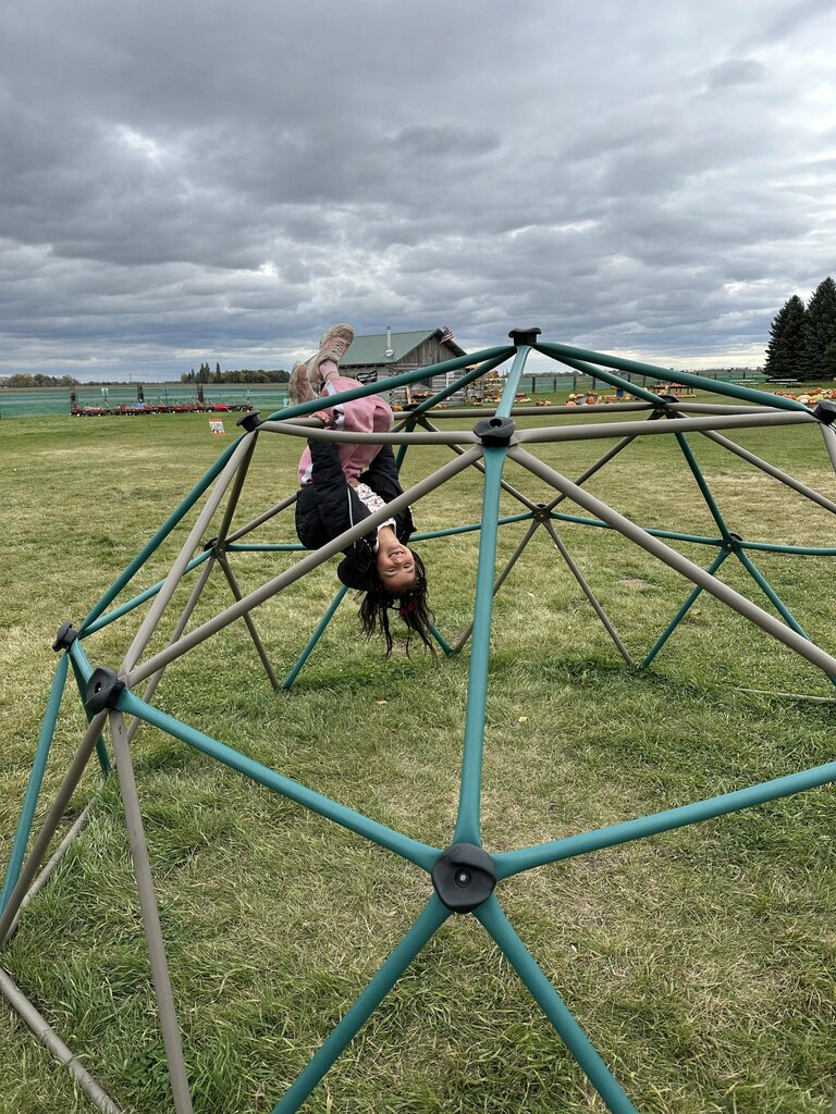 a kid hanging out