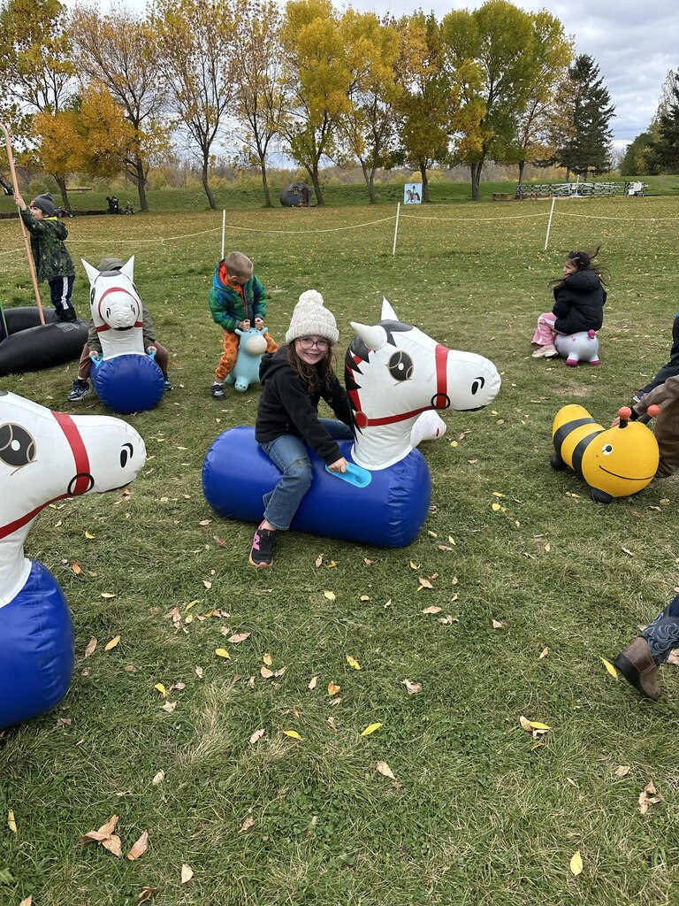 bouncing on horses