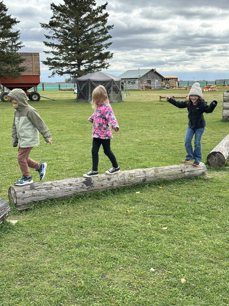 walking on the balance beam