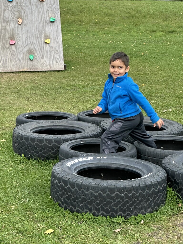 climbing on tires