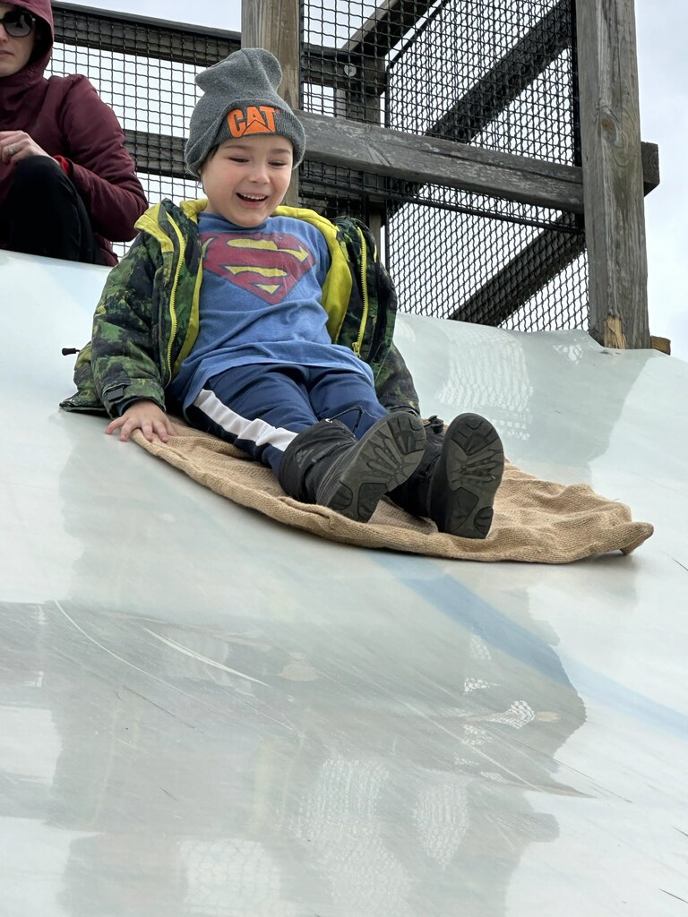 going down the slide