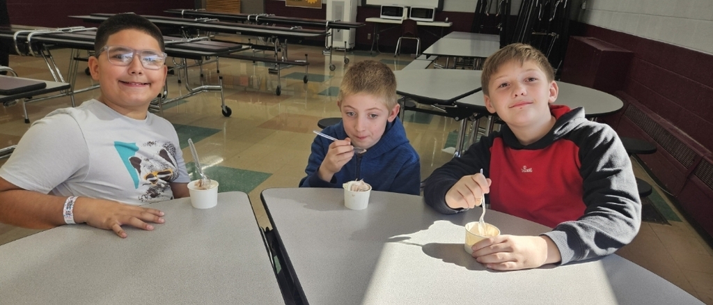 3 boys eating ice cream