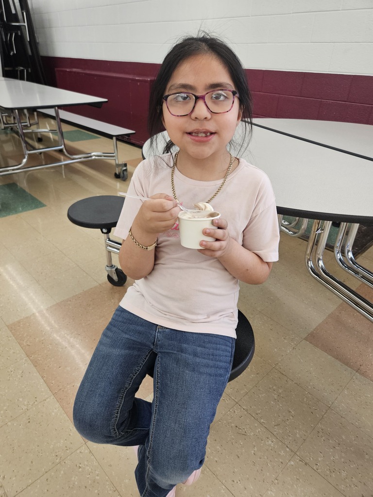 a girl eating ice cream