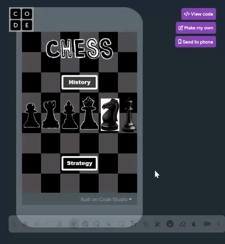 An app teaching about Chess