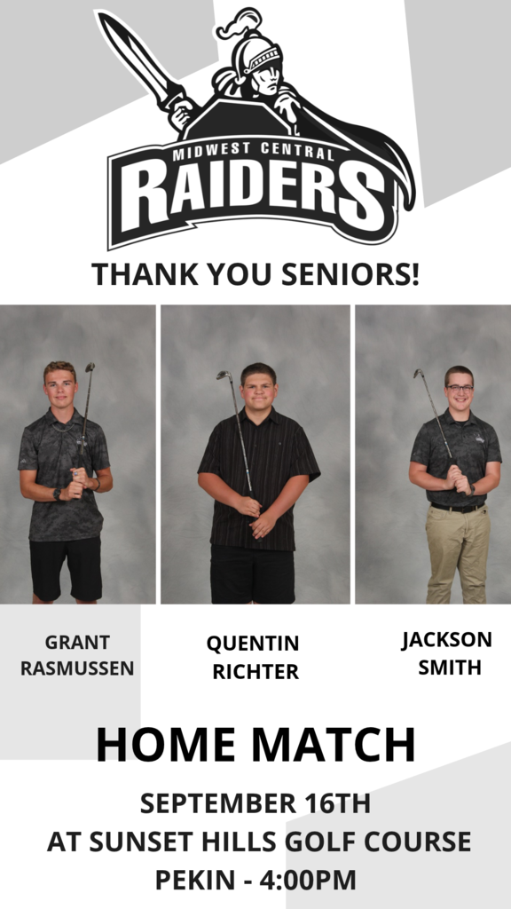 Sept16 Senior Day for Golf