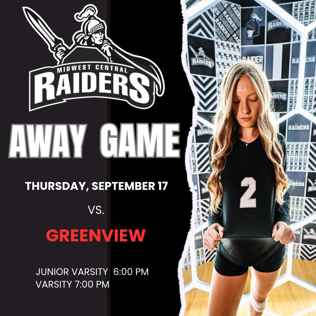 Sept. 17th, Volleyball travels to Greenview.